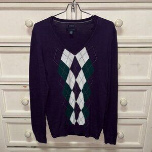Tommy Hilfiger Argyle V-neck Sweater